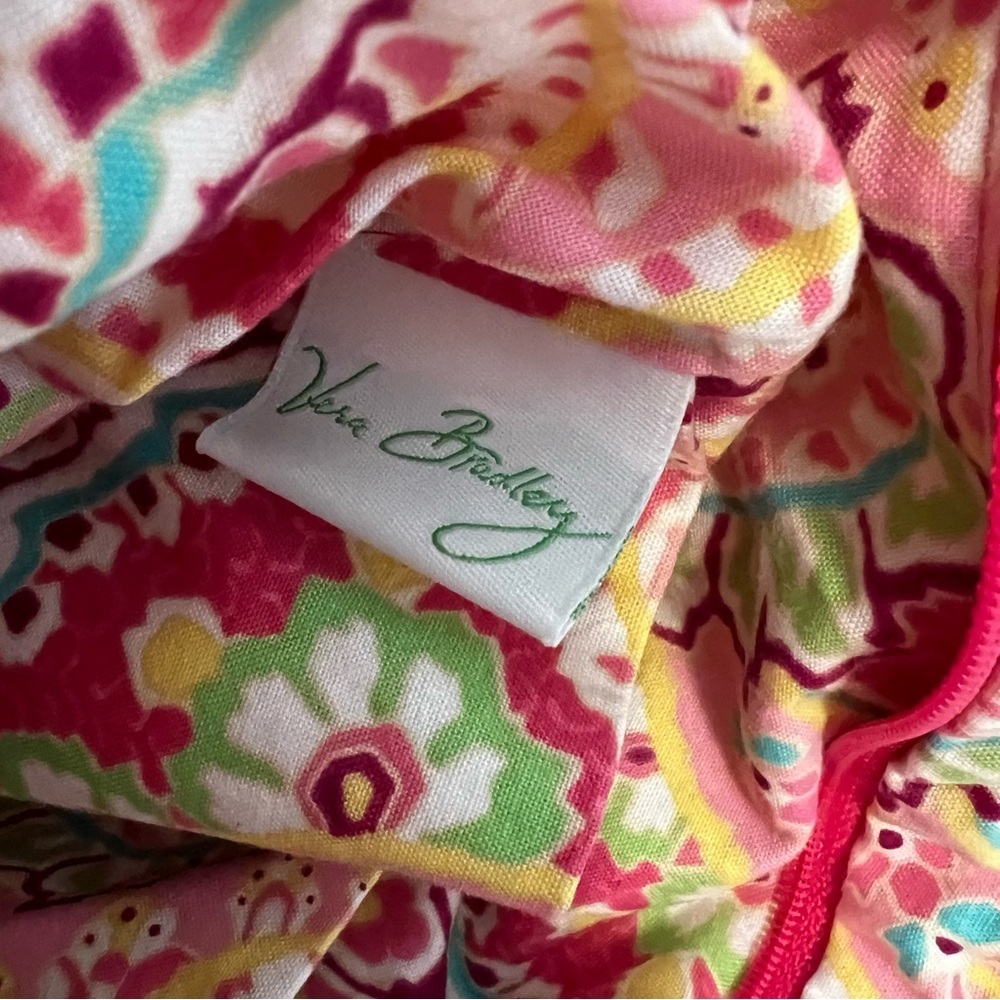 VERA BRADLEY Capri Melon 2007 Zipper Hipster Crossbody 2012 Pink Green Y2K USA - Picture 14 of 15